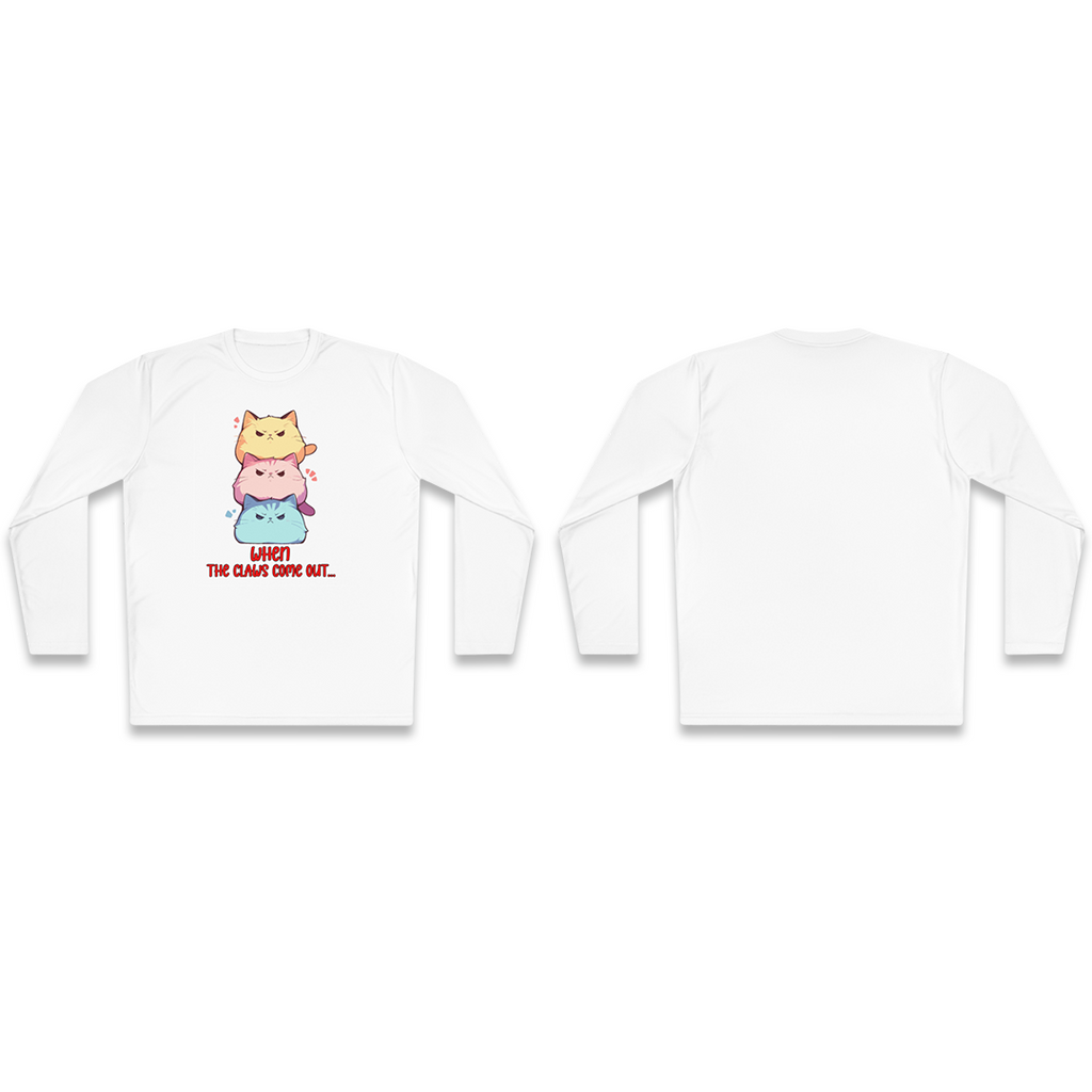 100%纯棉长袖T恤 | Kawaii-Cat-001 