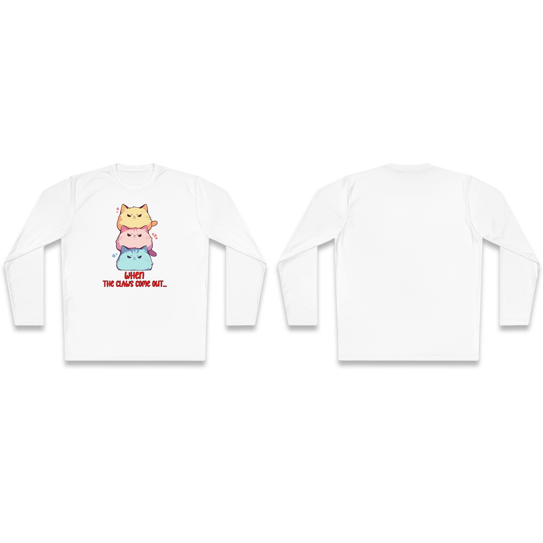 100%纯棉长袖T恤 | Kawaii-Cat-001 