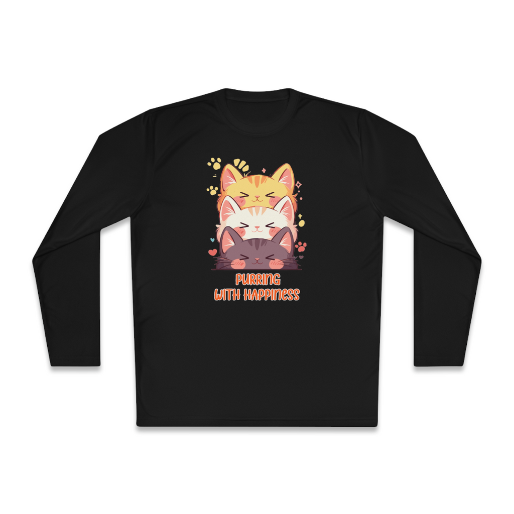 100%纯棉长袖T恤 | Kawaii-Cat-002 