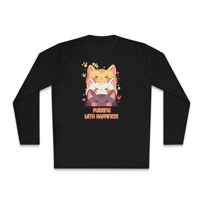 100% Cotton Long Sleeve Tee | Kawaii-Cat-002