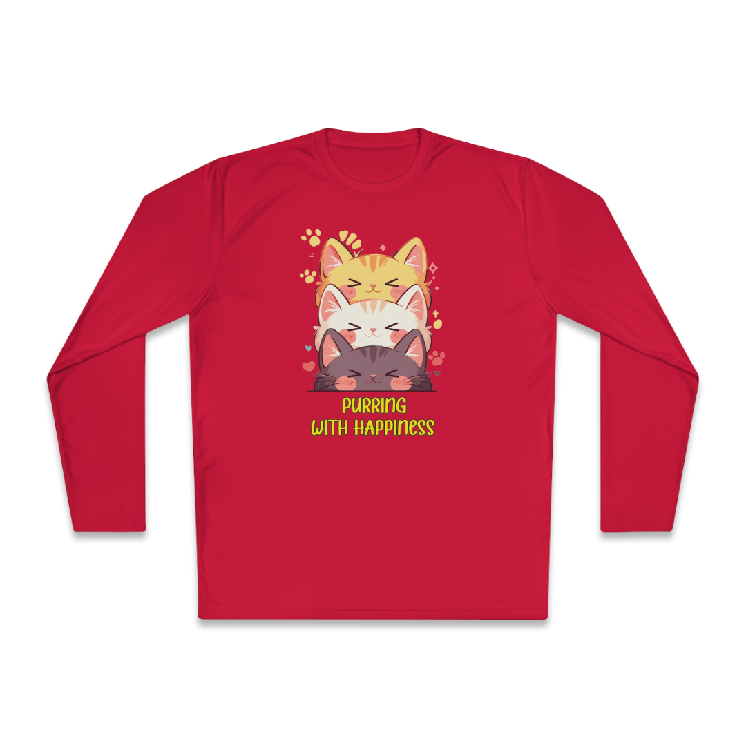 100%纯棉长袖T恤 | Kawaii-Cat-002 