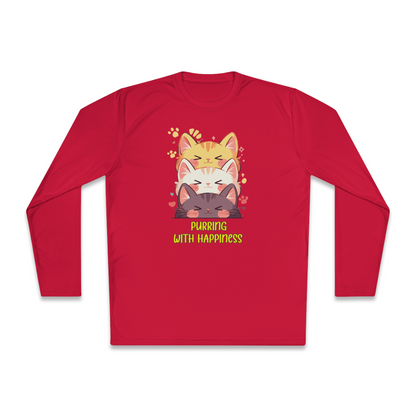 100% Cotton Long Sleeve Tee | Kawaii-Cat-002