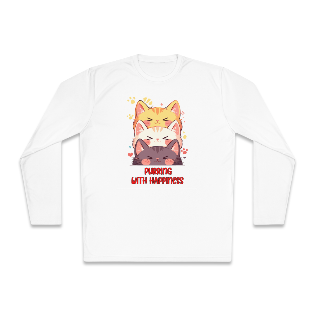 100%纯棉长袖T恤 | Kawaii-Cat-002 
