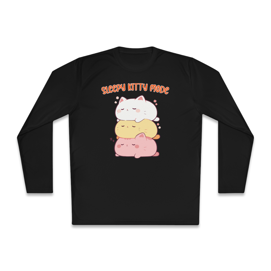 100%纯棉长袖T恤 | Kawaii-Cat-003 