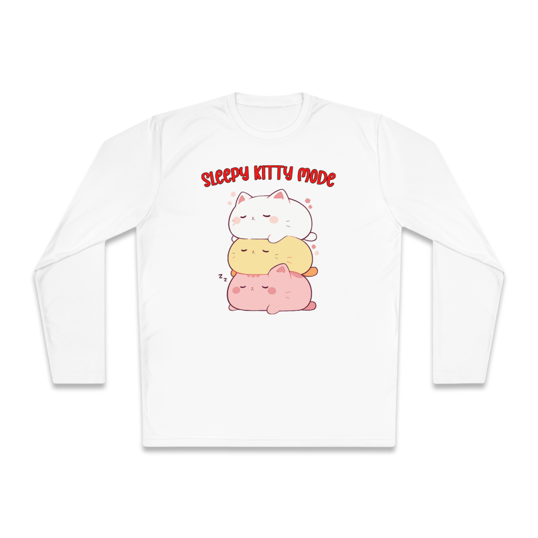 100%纯棉长袖T恤 | Kawaii-Cat-003 