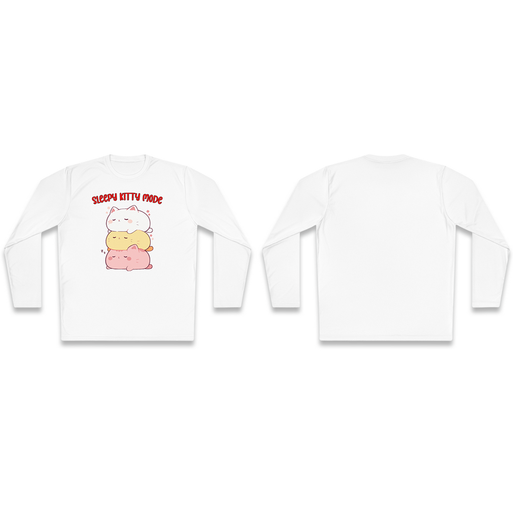 100%纯棉长袖T恤 | Kawaii-Cat-003 