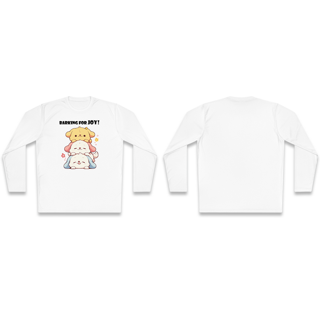 100%纯棉长袖T恤 | Kawaii-Dog-002 