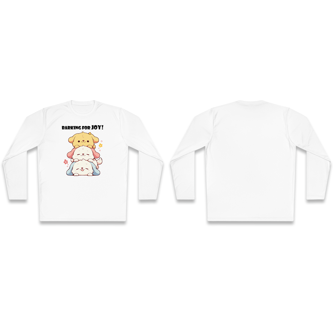 100%纯棉长袖T恤 | Kawaii-Dog-002 
