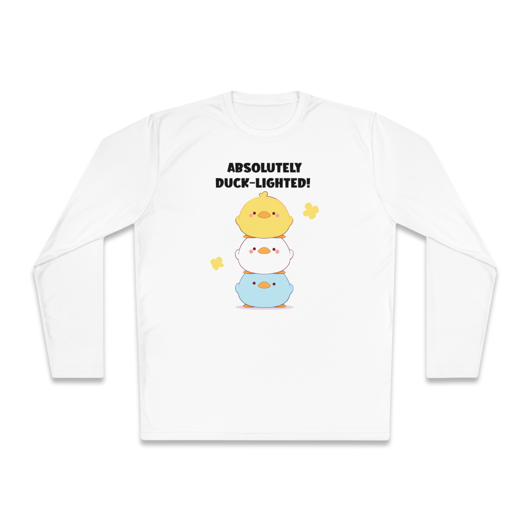 100%纯棉长袖T恤 | Kawaii-Duck-002 