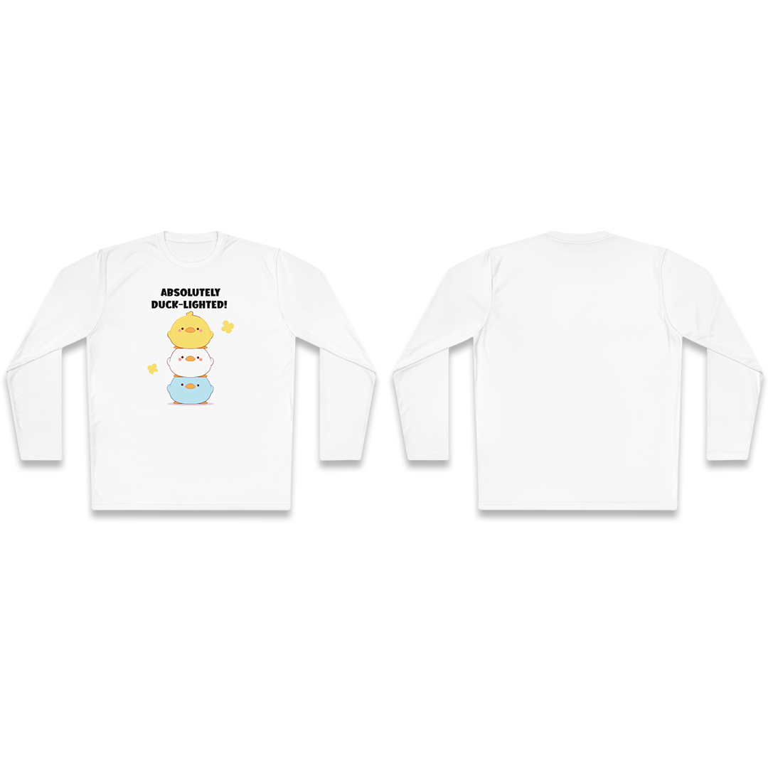 100% Cotton Long Sleeve Tee | Kawaii-Duck-002