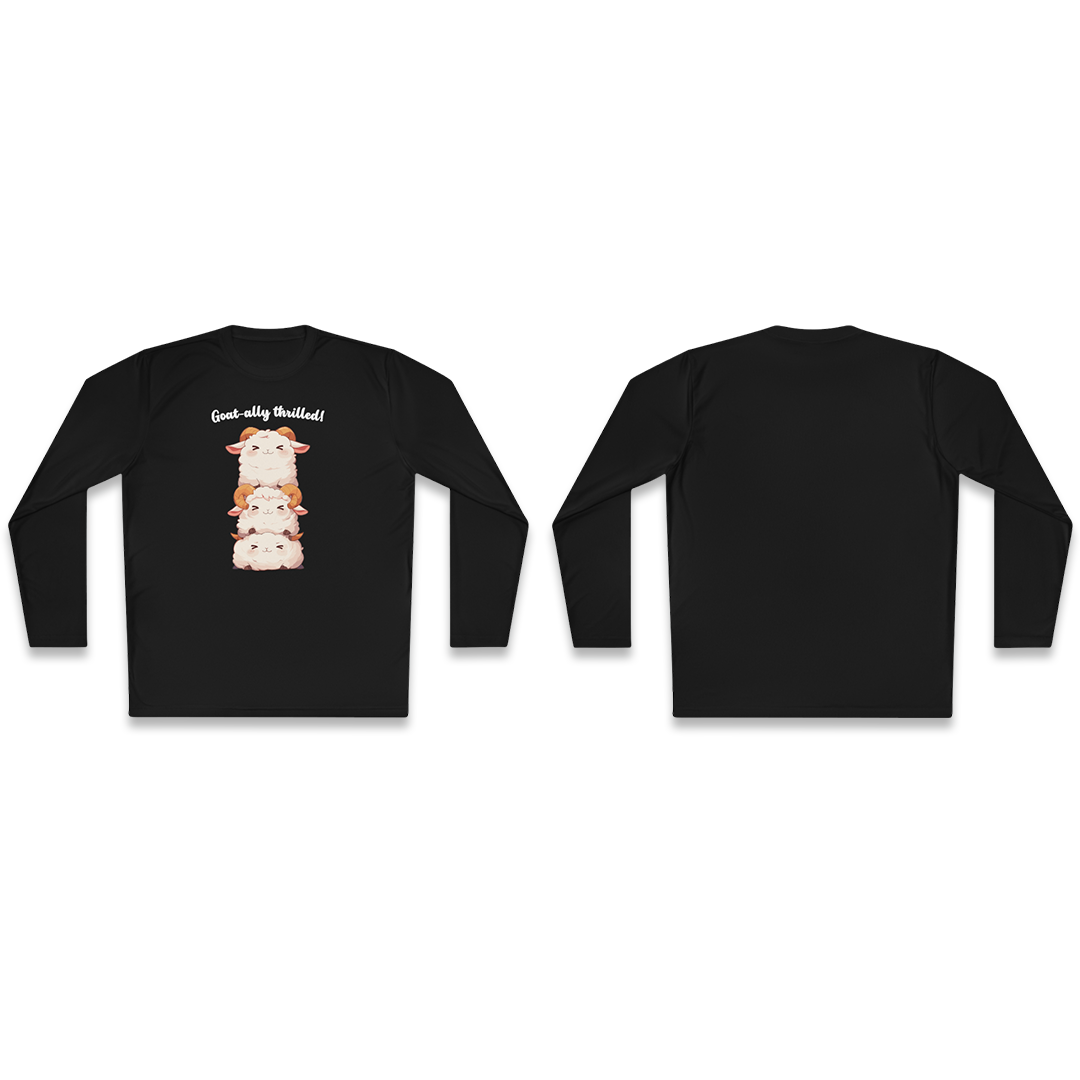 100% Cotton Long Sleeve Tee | Kawaii-Goat-002