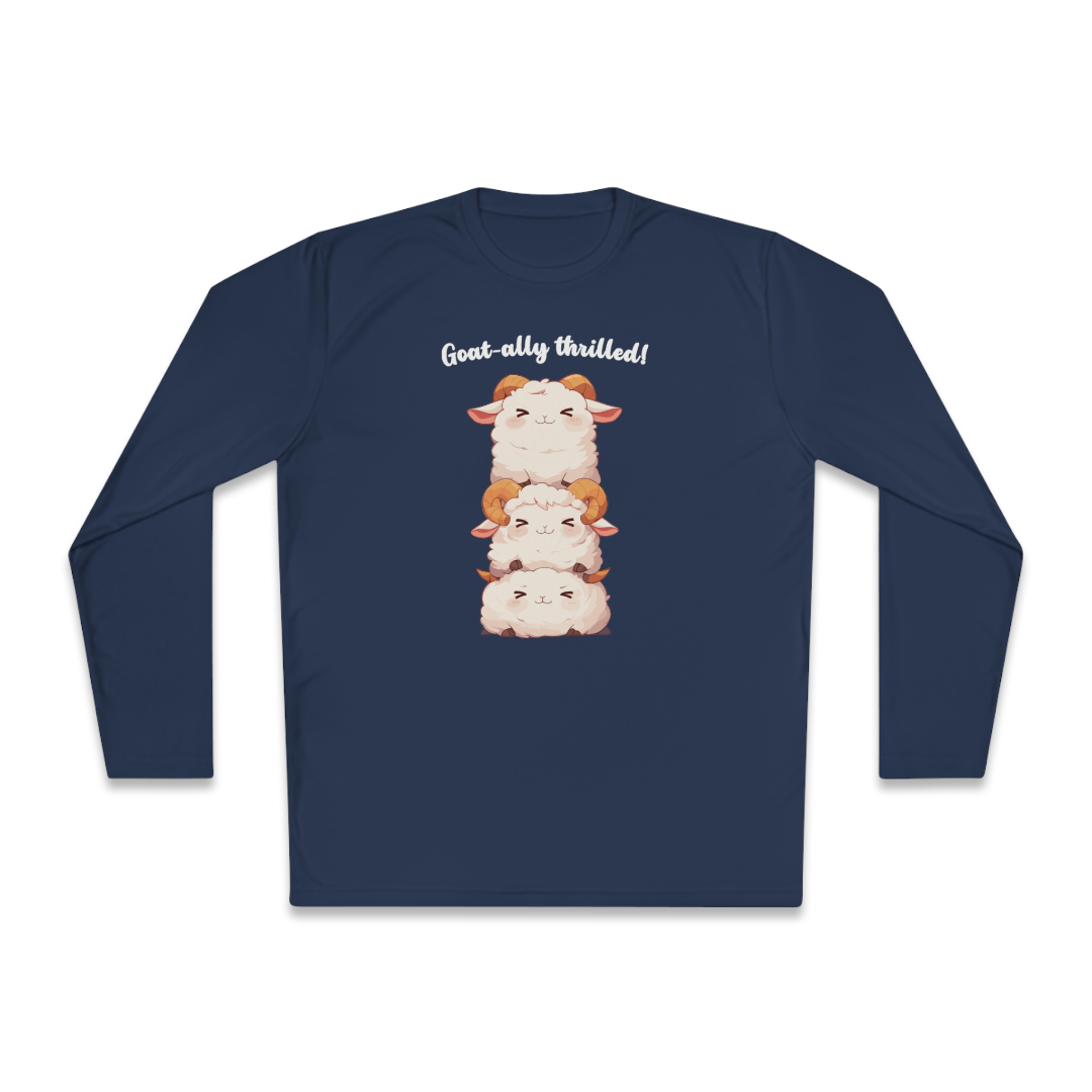 100% Cotton Long Sleeve Tee | Kawaii-Goat-002