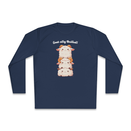 100% Cotton Long Sleeve Tee | Kawaii-Goat-002