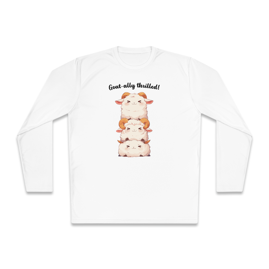 100% Cotton Long Sleeve Tee | Kawaii-Goat-002