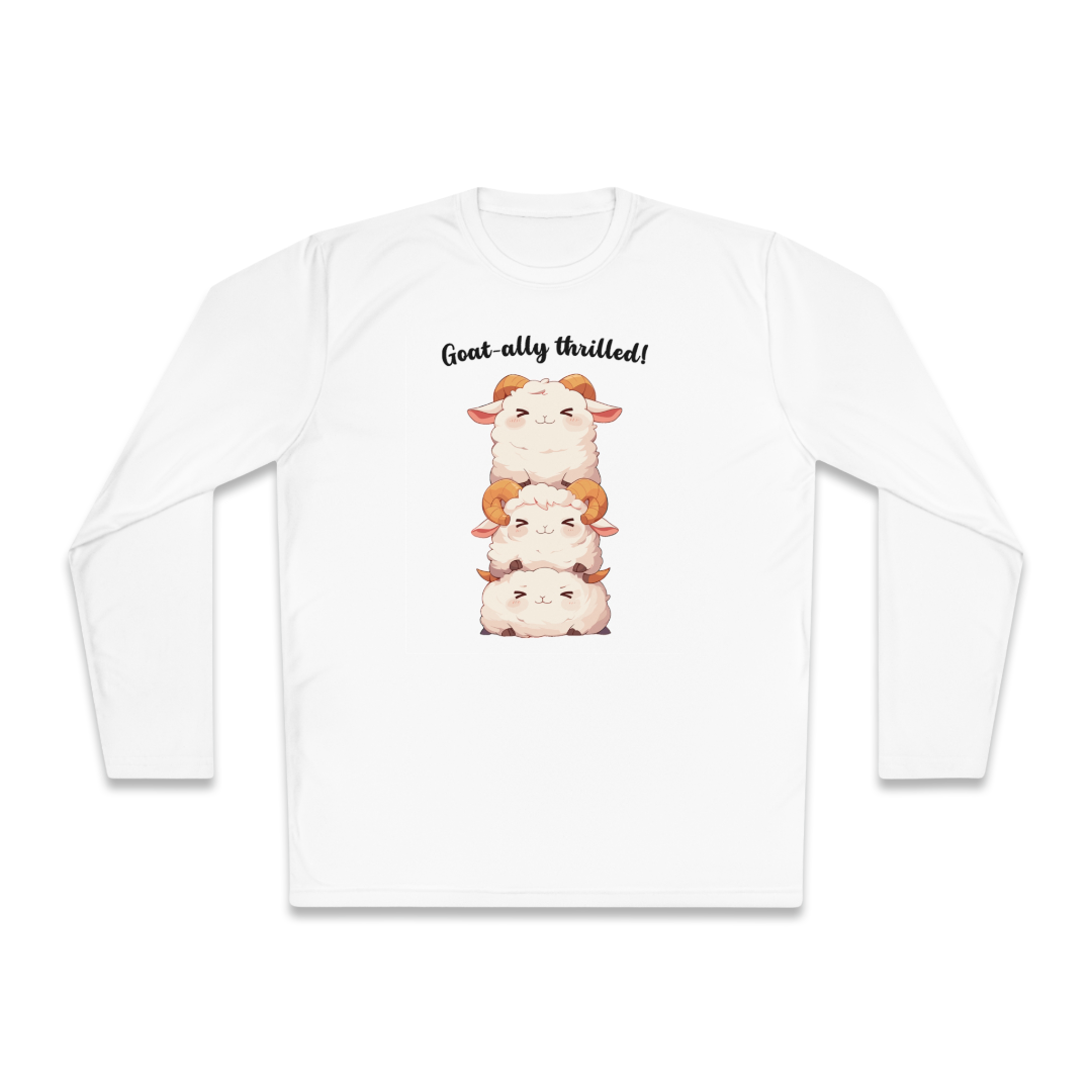 100%纯棉长袖T恤 | Kawaii-Goat-002 