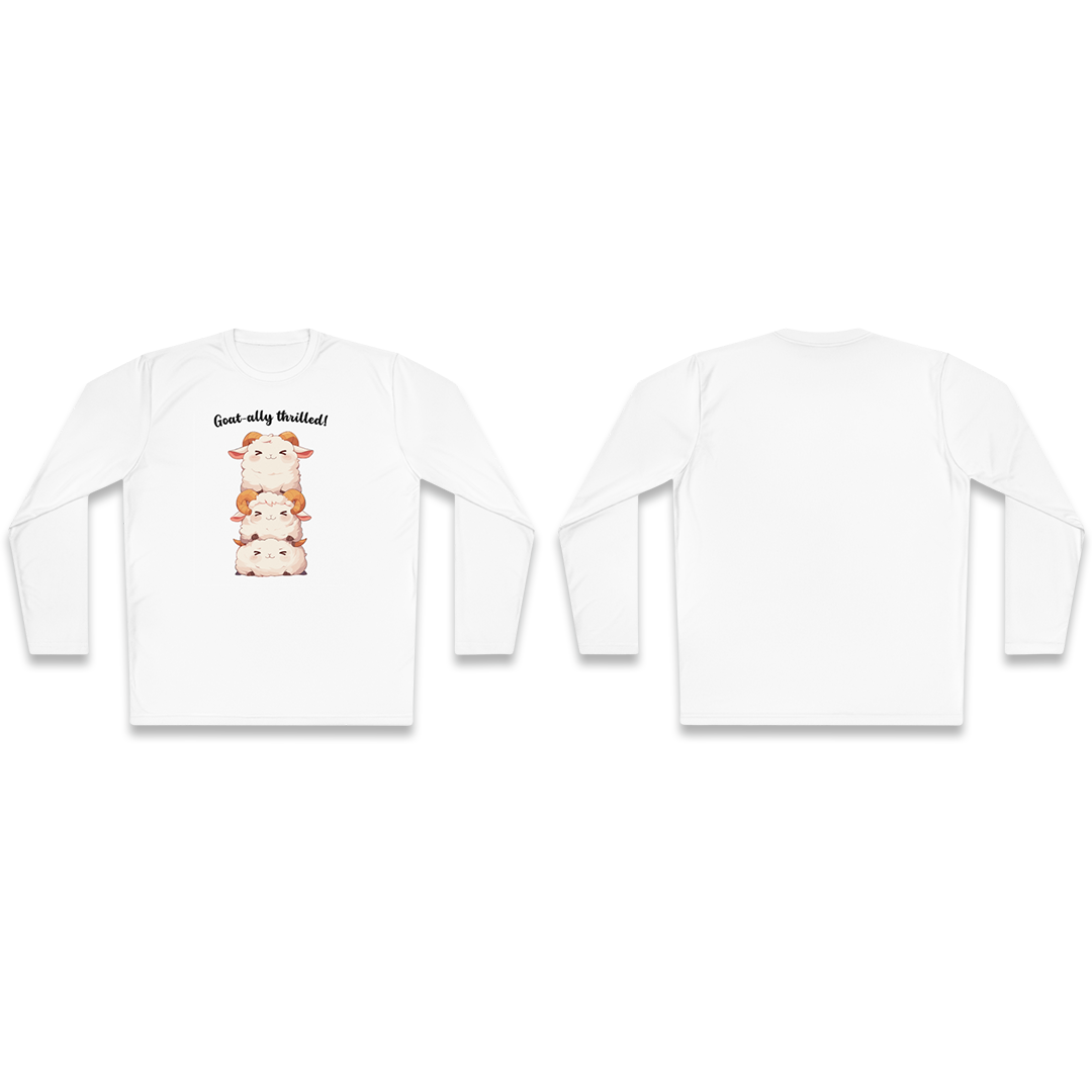 100% Cotton Long Sleeve Tee | Kawaii-Goat-002