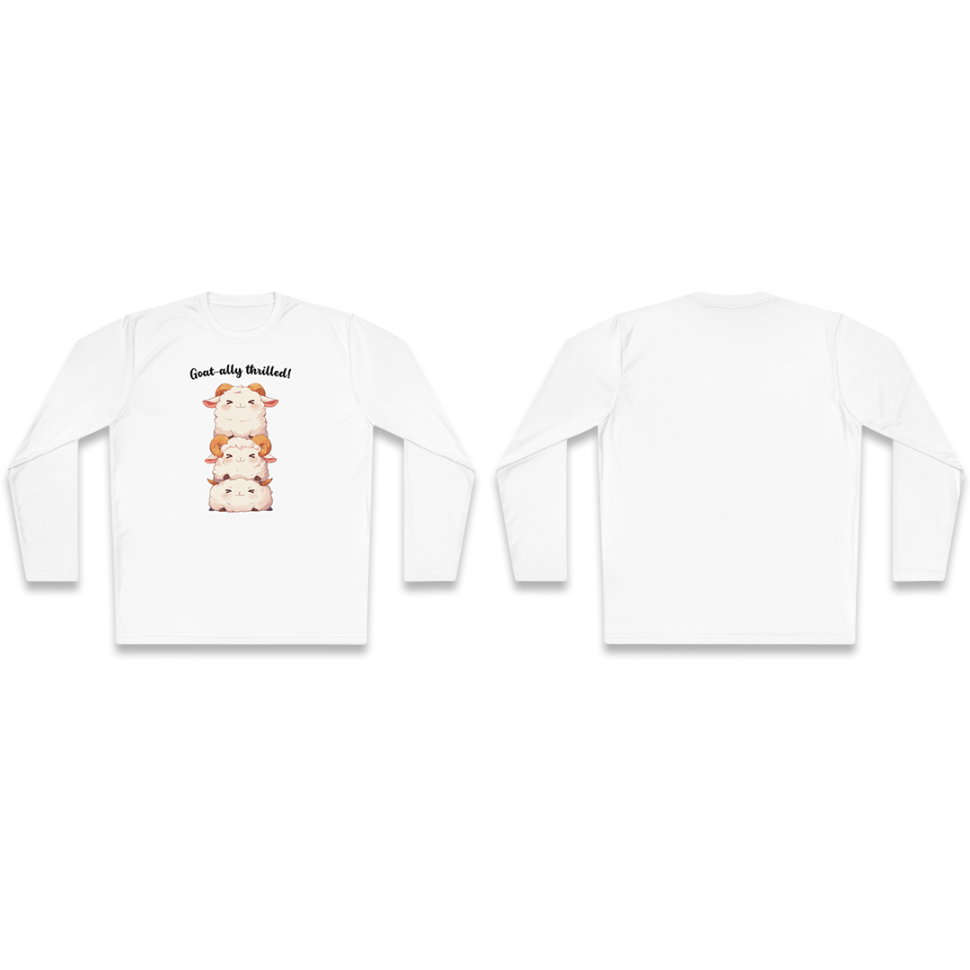 100%纯棉长袖T恤 | Kawaii-Goat-002 