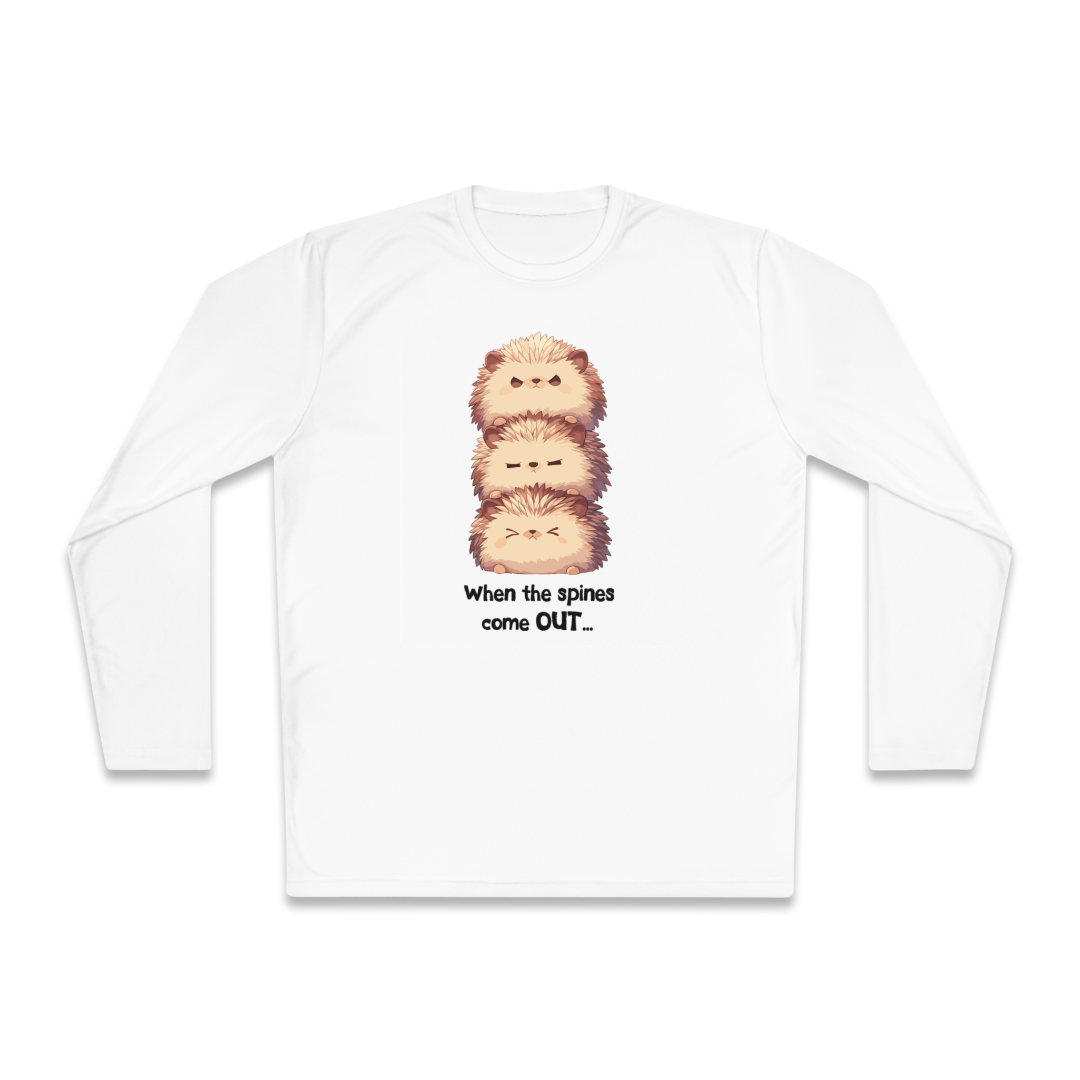 100% Cotton Long Sleeve Tee | Kawaii-Hedgehog-001