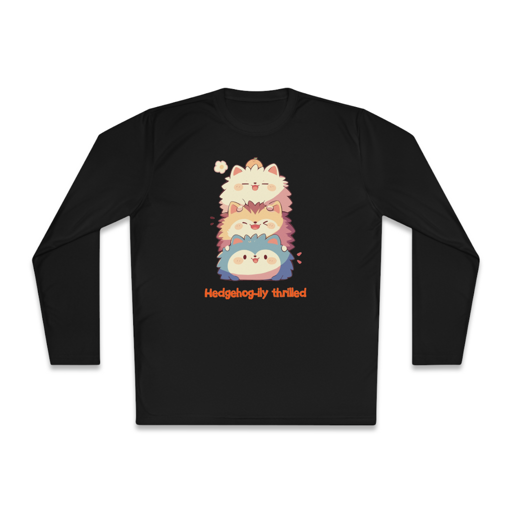 100%纯棉长袖T恤 | Kawaii-Hedgehog-002 