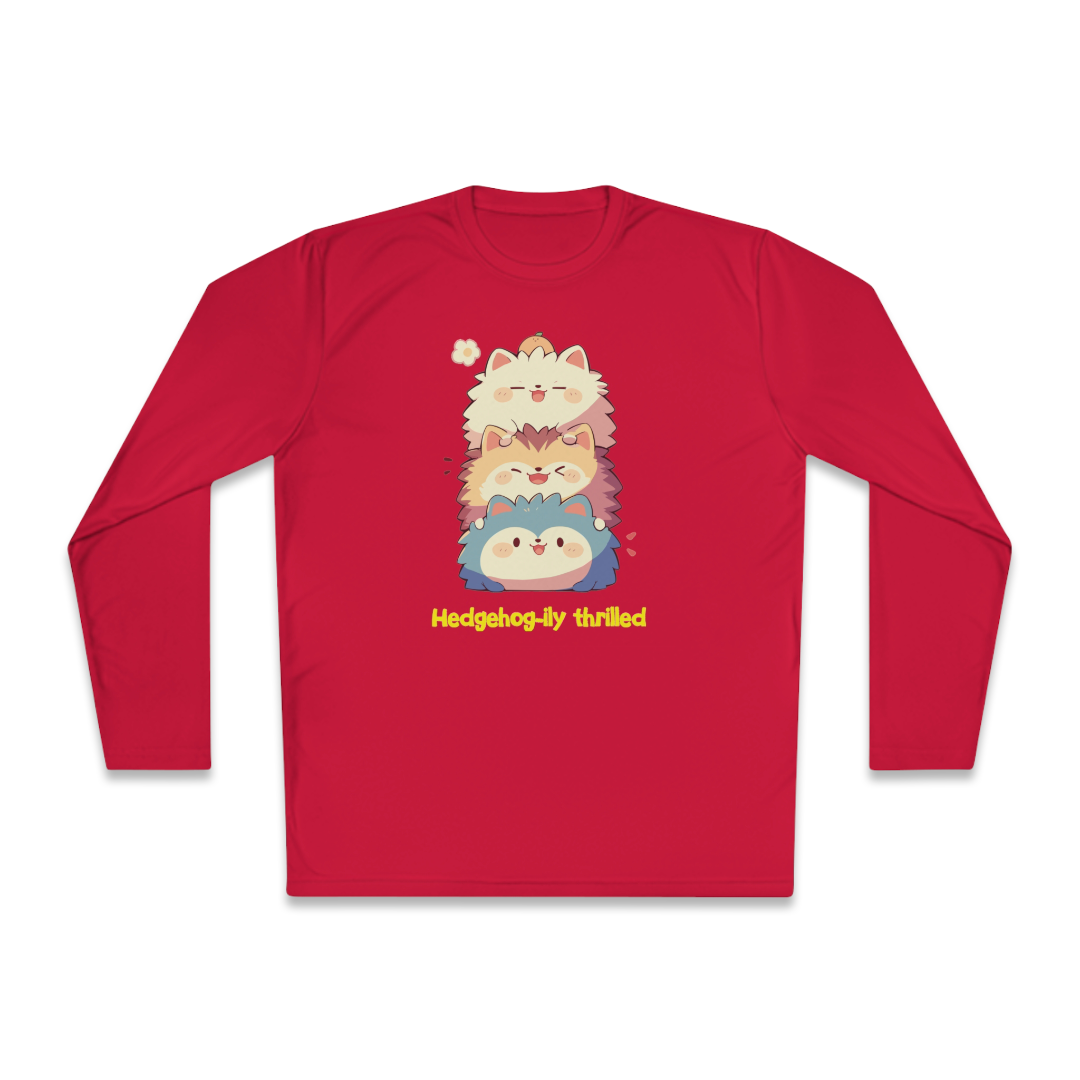 100% Cotton Long Sleeve Tee | Kawaii-Hedgehog-002