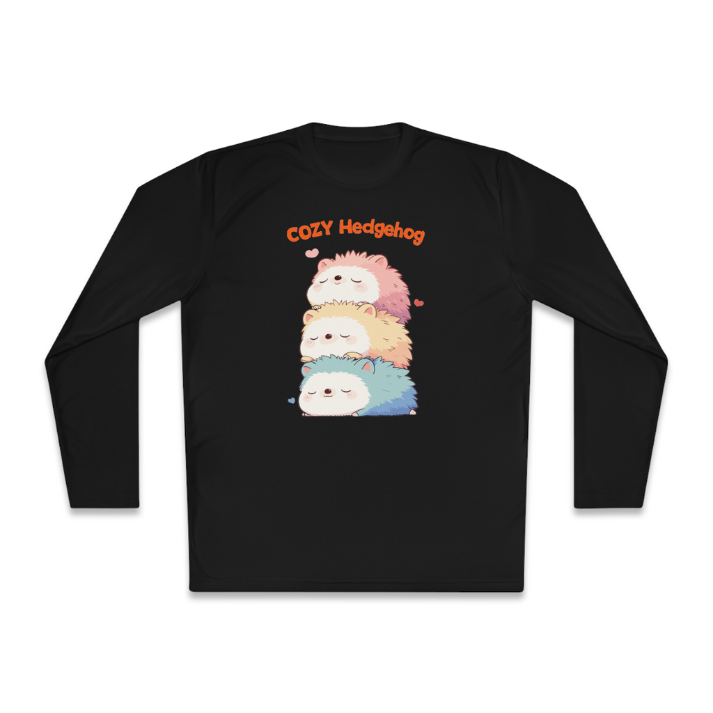 100%纯棉长袖T恤 | Kawaii-Hedgehog-003 