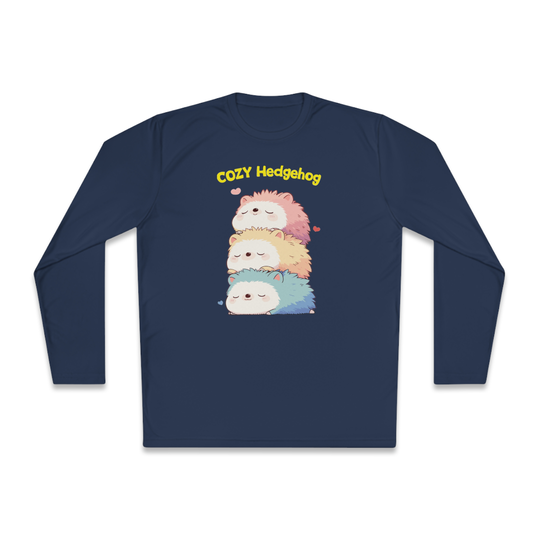 100%纯棉长袖T恤 | Kawaii-Hedgehog-003 