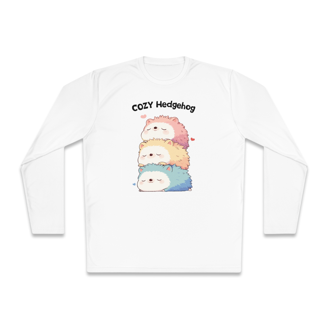 100%纯棉长袖T恤 | Kawaii-Hedgehog-003 