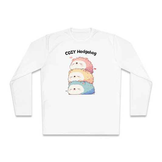 100% Cotton Long Sleeve Tee | Kawaii-Hedgehog-003