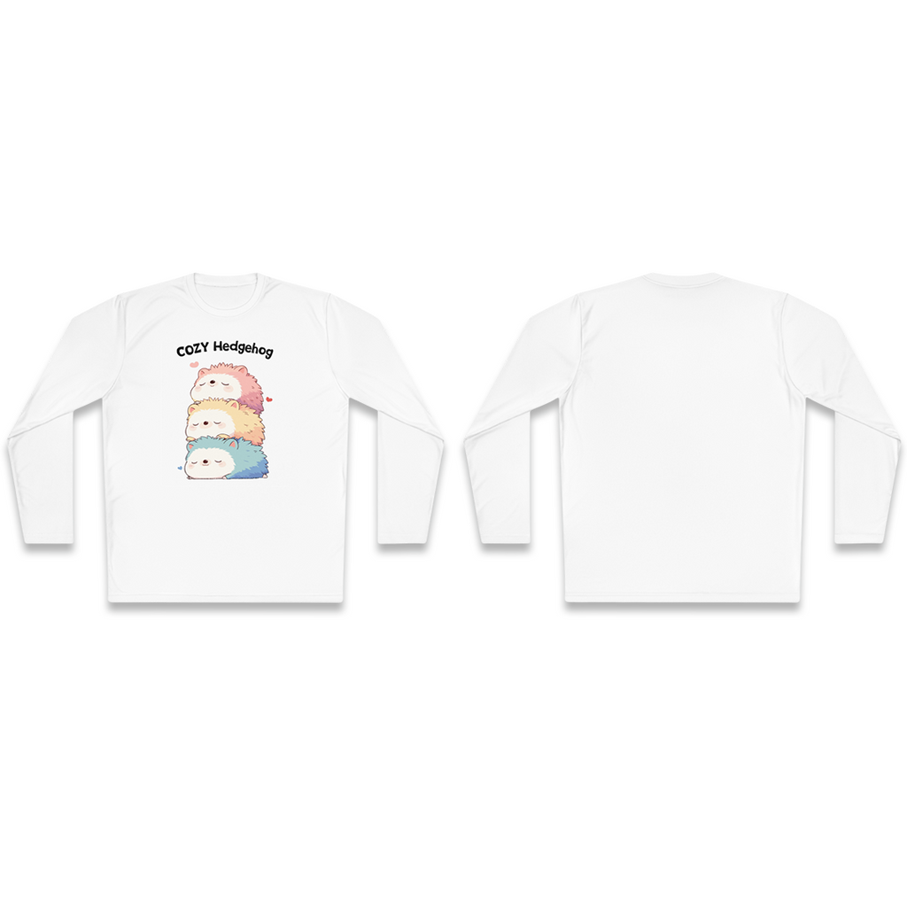 100%纯棉长袖T恤 | Kawaii-Hedgehog-003 