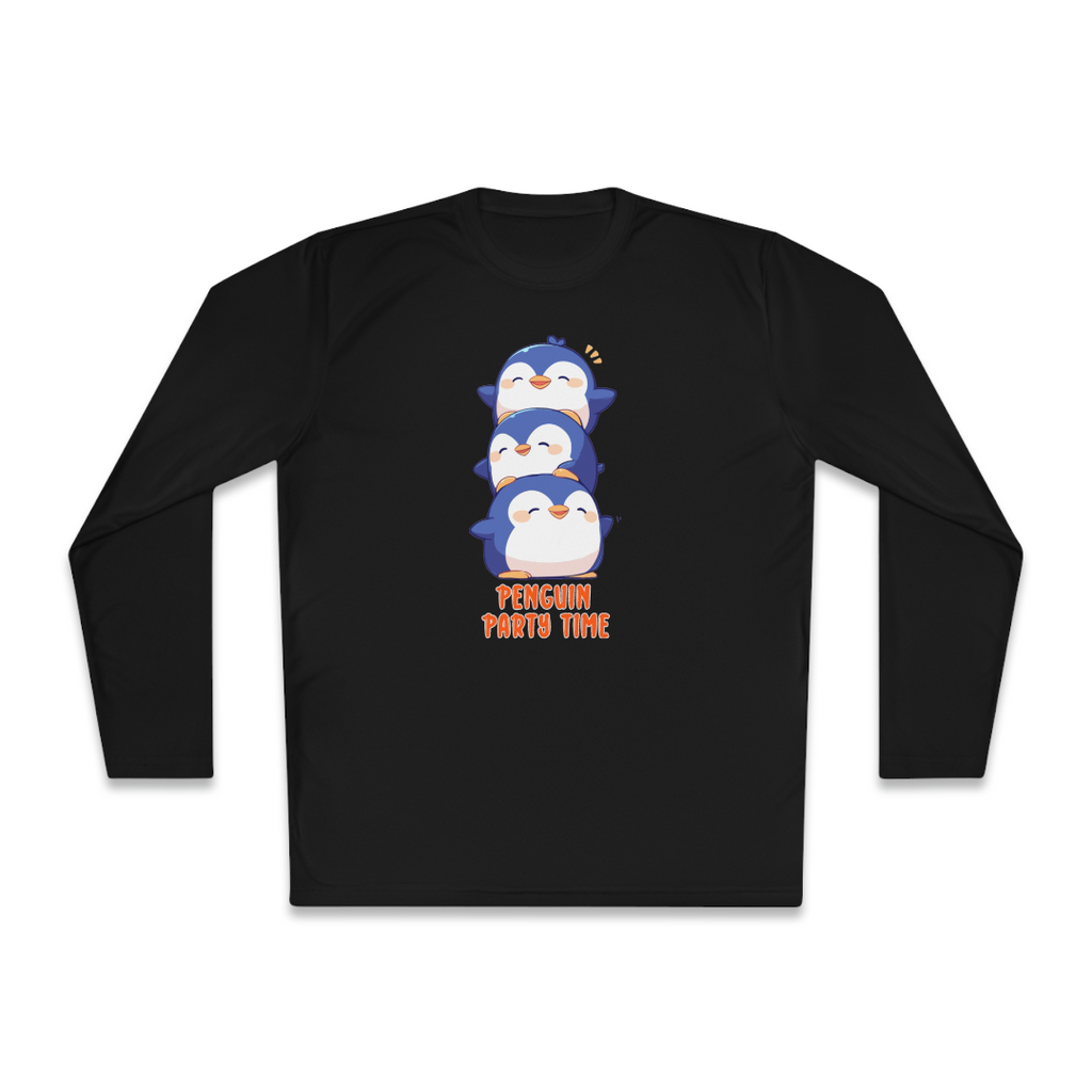 100%纯棉长袖T恤 | Kawaii-Penguin-002 