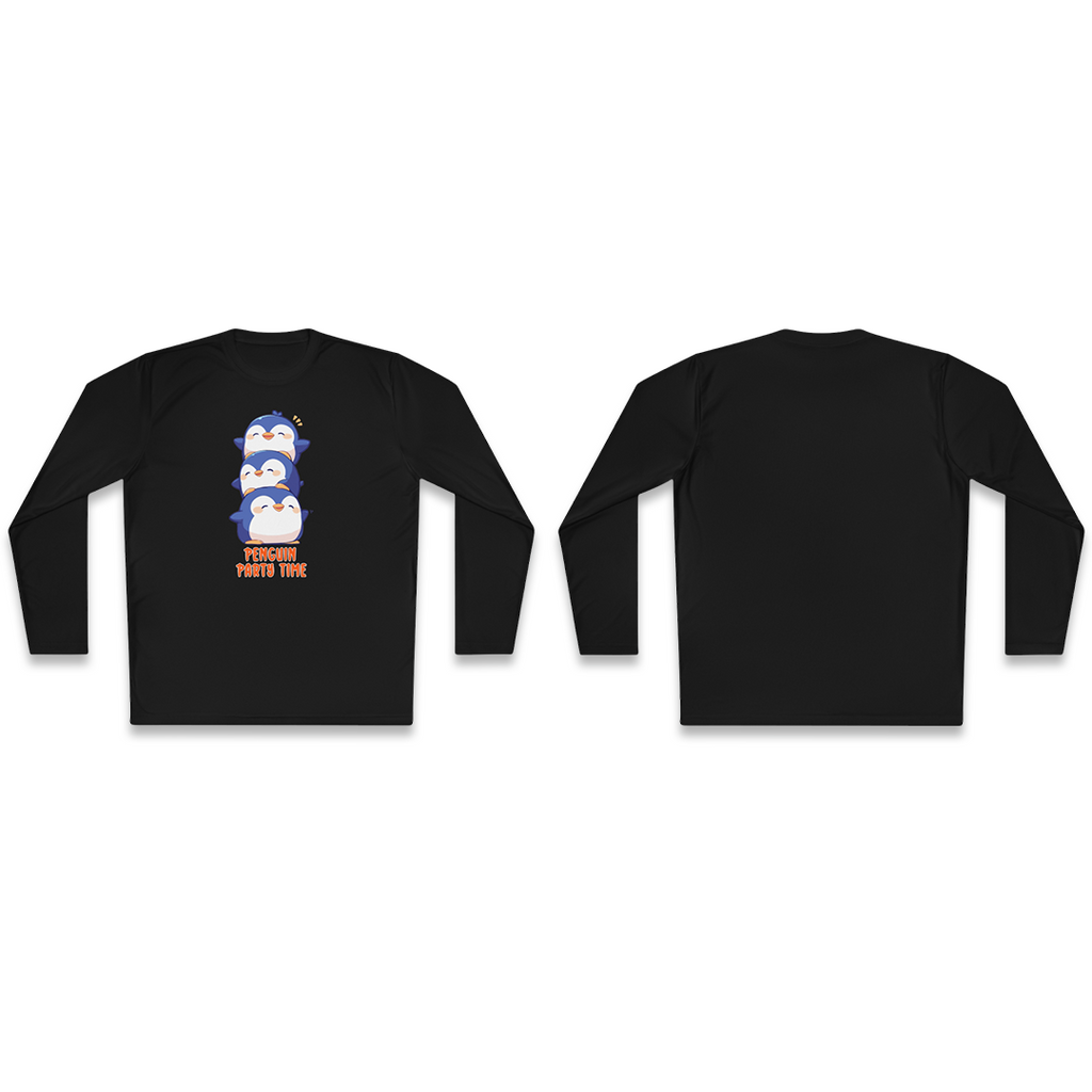 100%纯棉长袖T恤 | Kawaii-Penguin-002 