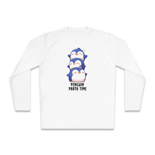 100% Cotton Long Sleeve Tee | Kawaii-Penguin-002