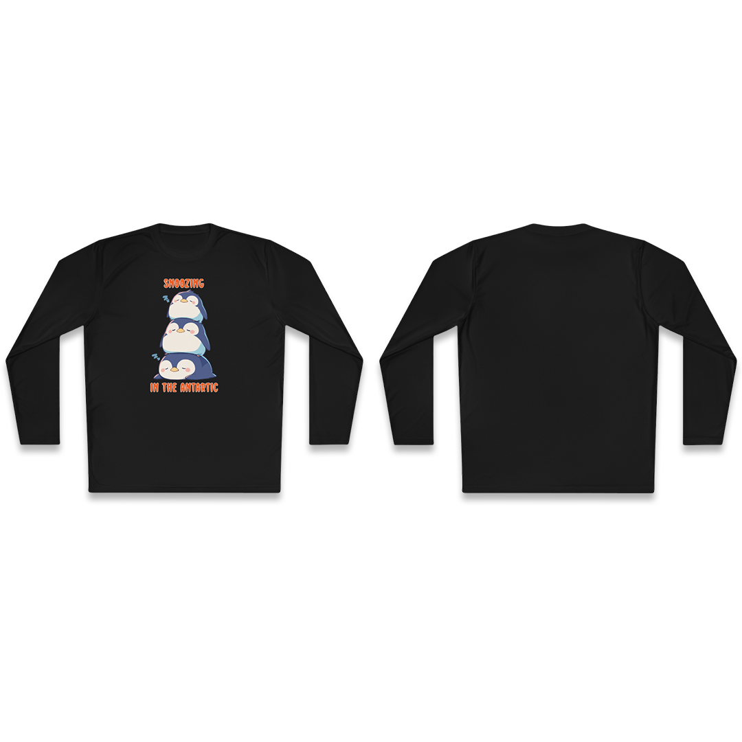 100% Cotton Long Sleeve Tee | Kawaii-Penguin-003