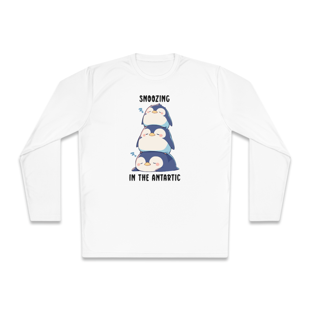 100%纯棉长袖T恤 | Kawaii-Penguin-003 