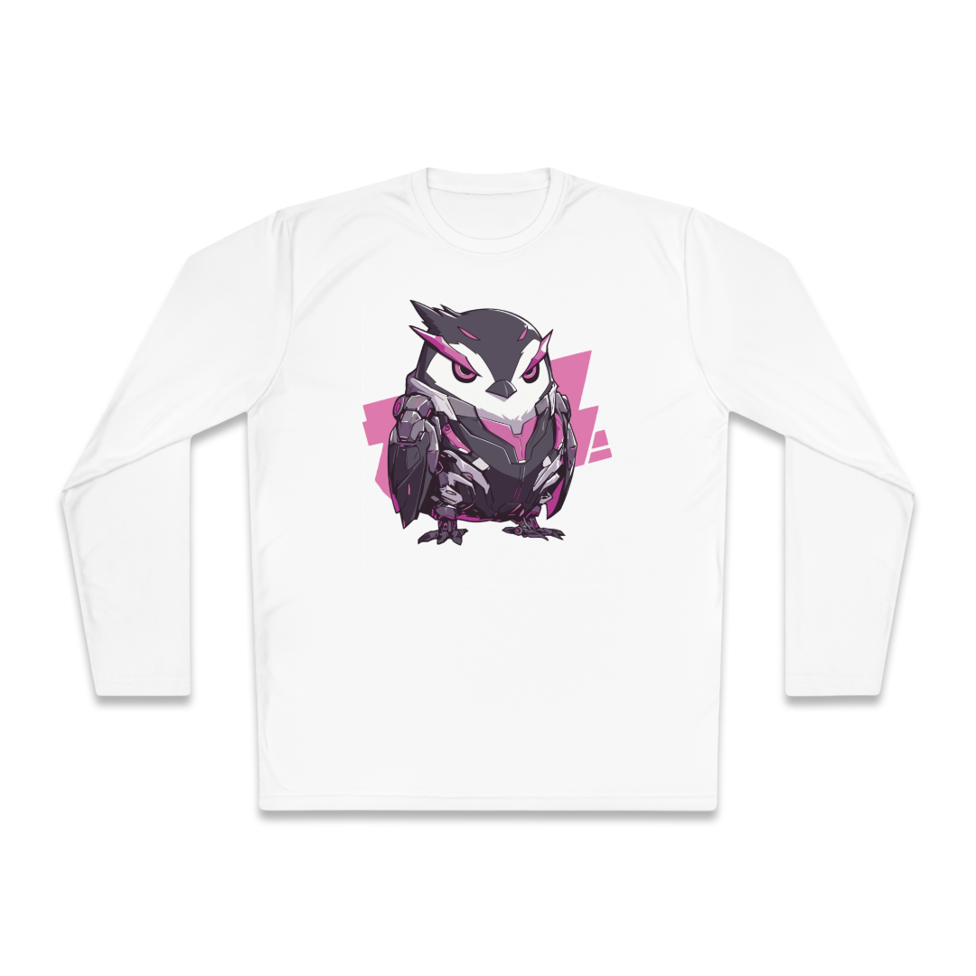 100% Cotton Long Sleeve Tee | Mascot-Penguin-001