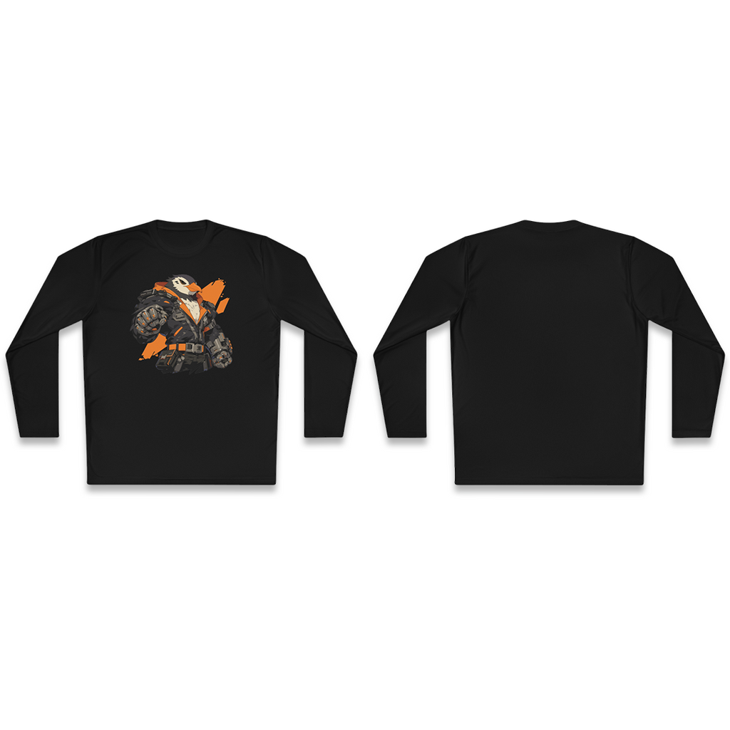 100%纯棉长袖T恤 | Mascot-Penguin-008 