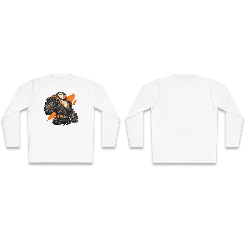 100%纯棉长袖T恤 | Mascot-Penguin-008 