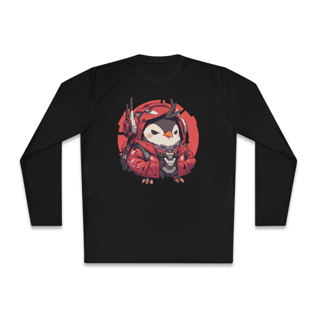 100%纯棉长袖T恤 | Mascot-Penguin-009 