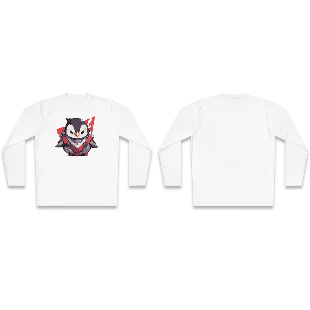 100%纯棉长袖T恤 | Mascot-Penguin-010 