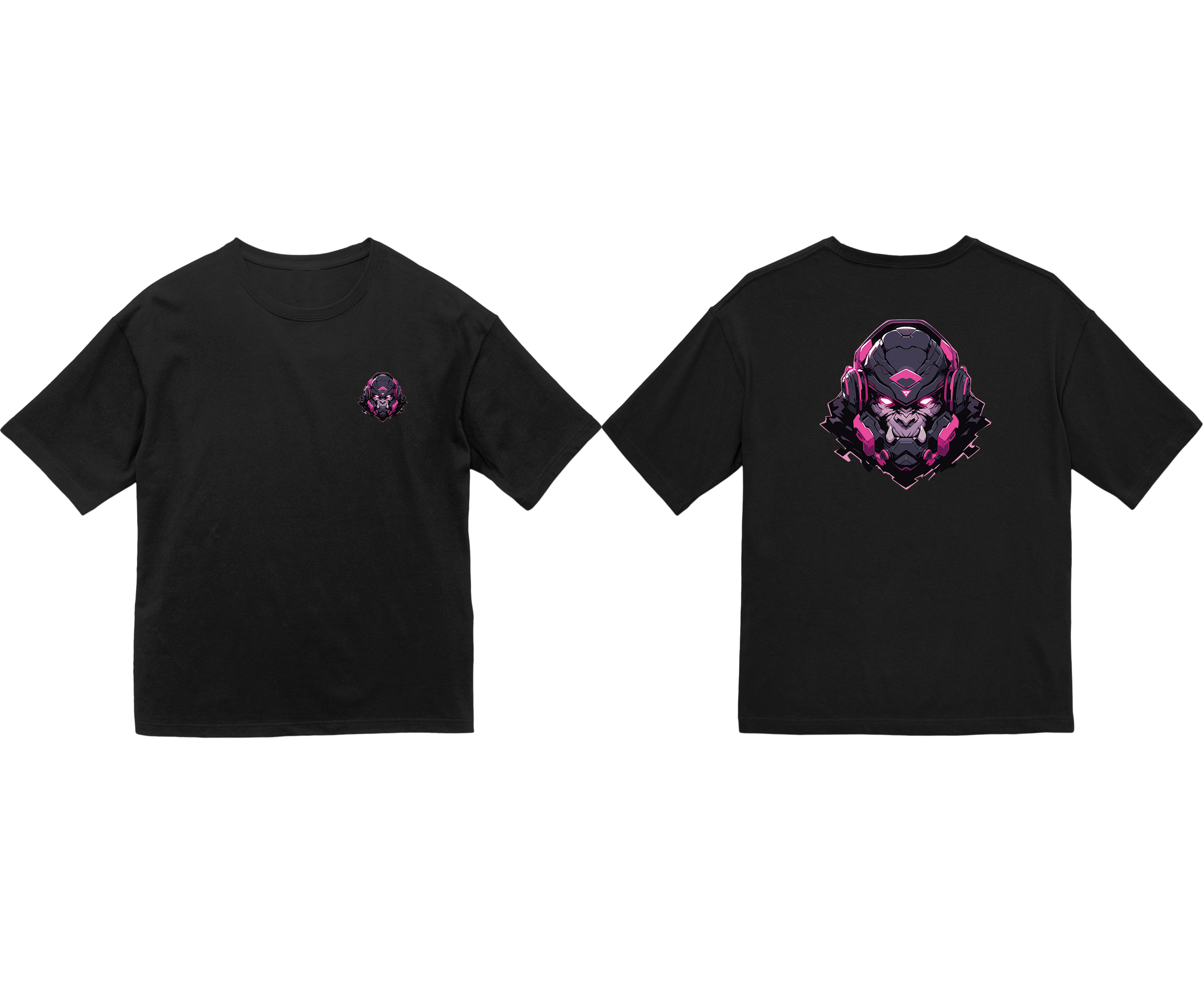 100% 纯棉超大T恤 | Mascot-Ape-001