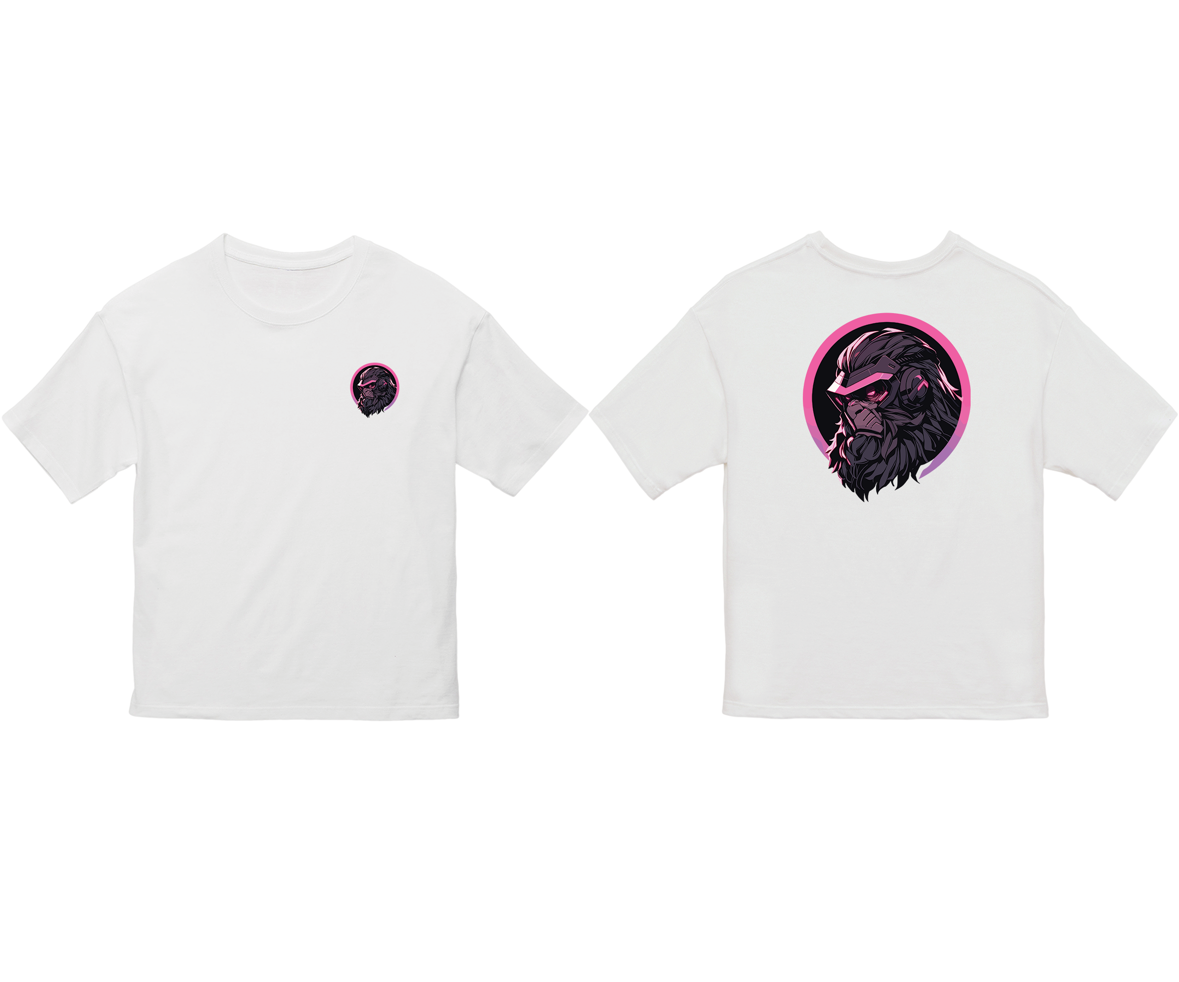 100% 纯棉超大T恤 | Mascot-Ape-002