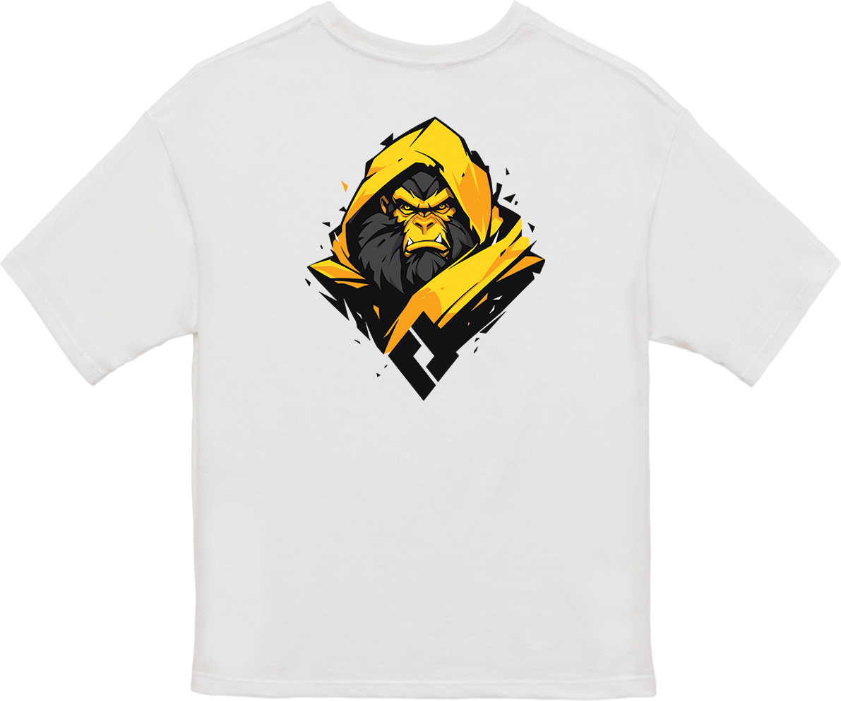 100% 纯棉超大T恤 | Mascot-Ape-004