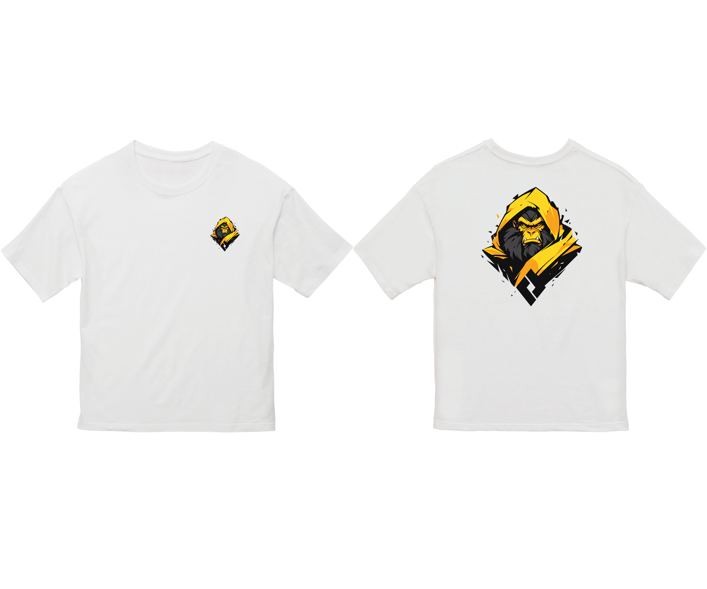 100% 纯棉超大T恤 | Mascot-Ape-004