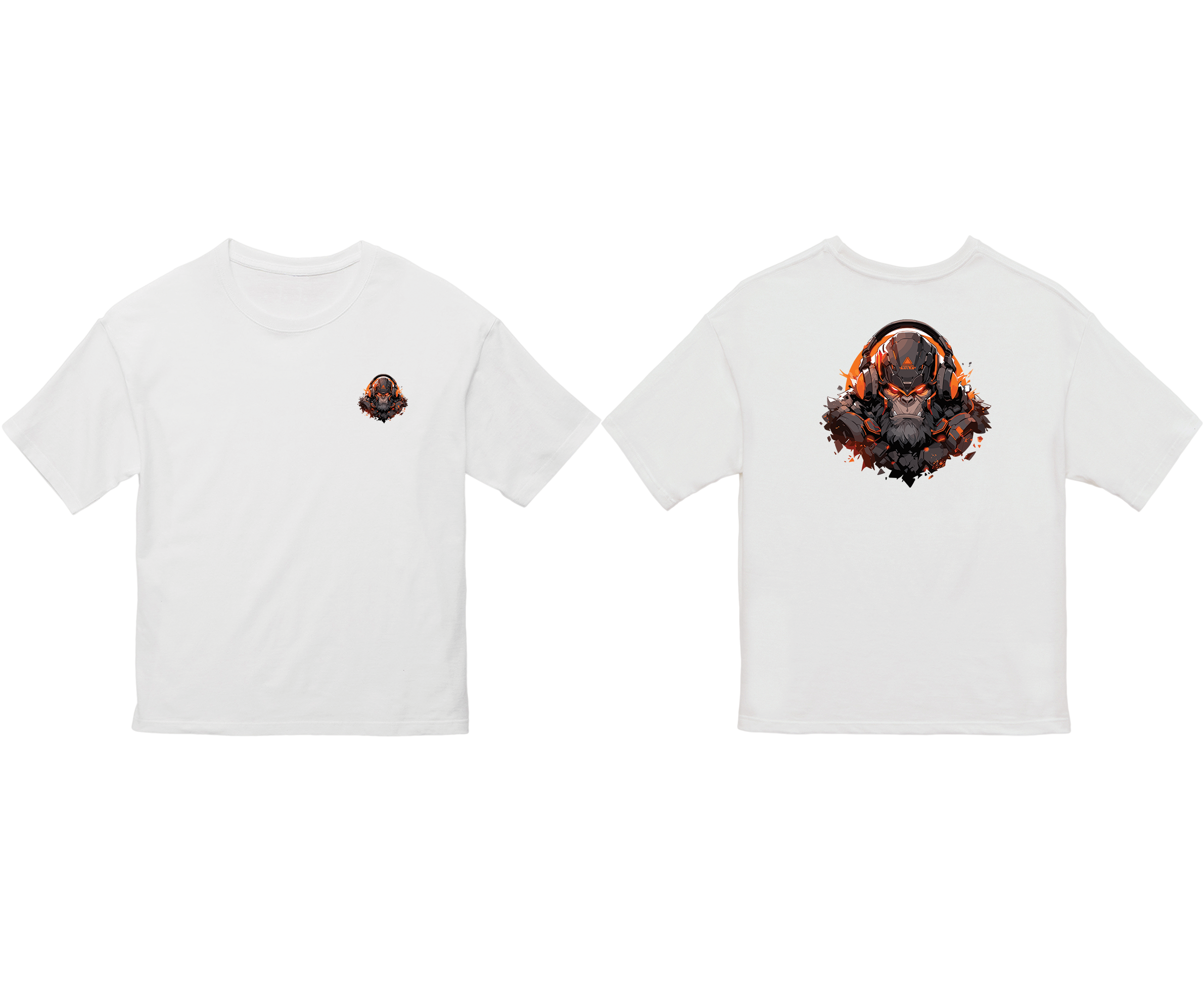 100%纯棉超大T恤 | Mascot-Ape-007