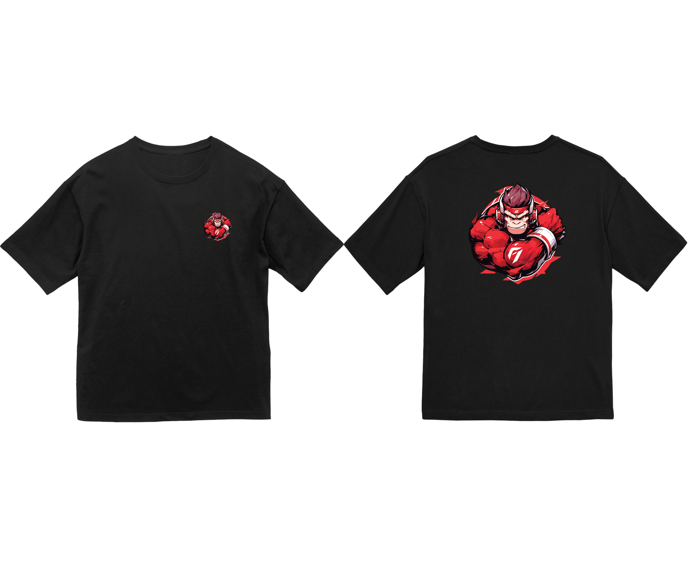 100% 纯棉超大T恤 | Mascot-Ape-010