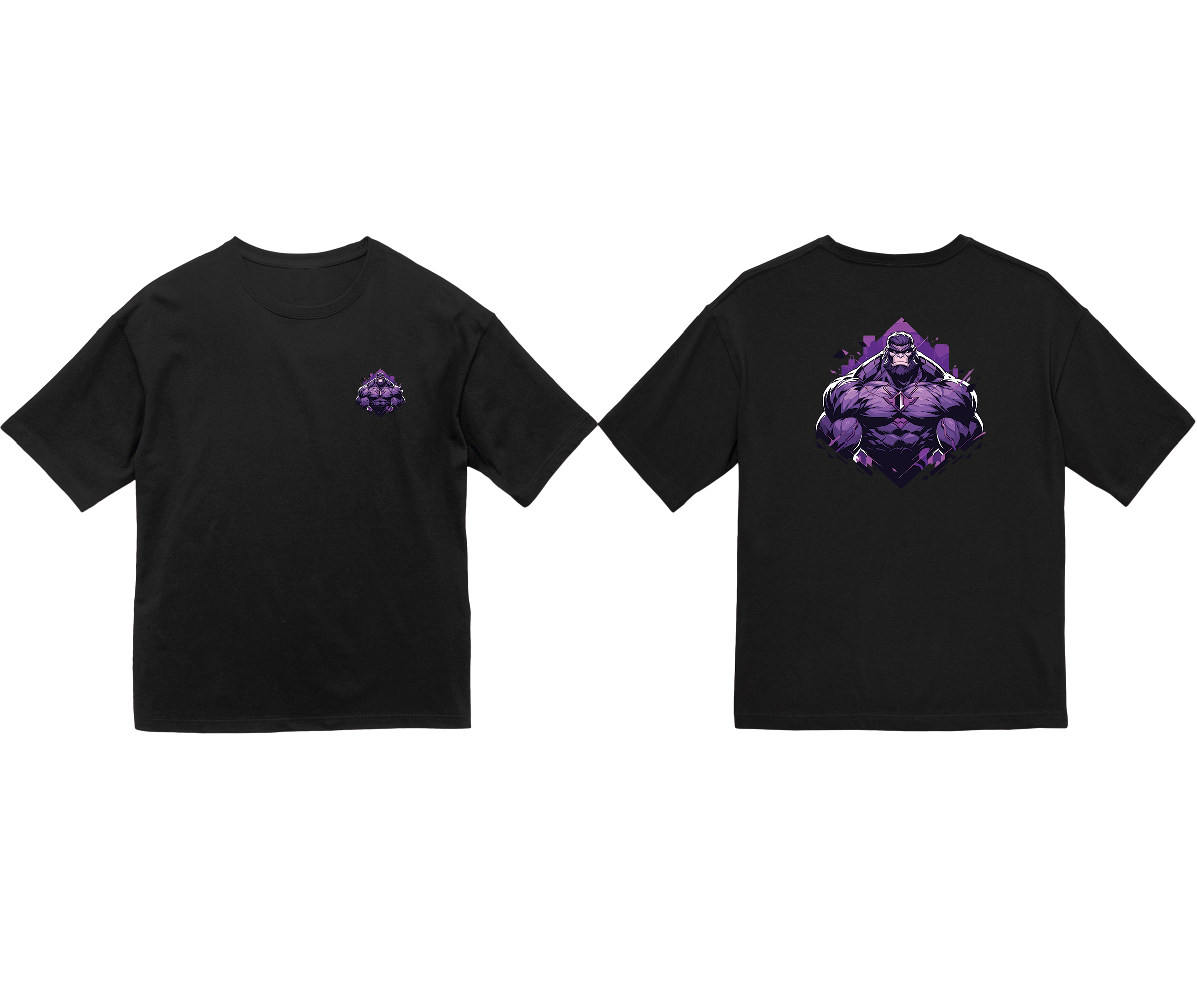 100%纯棉超大T恤 | Mascot-Ape-016