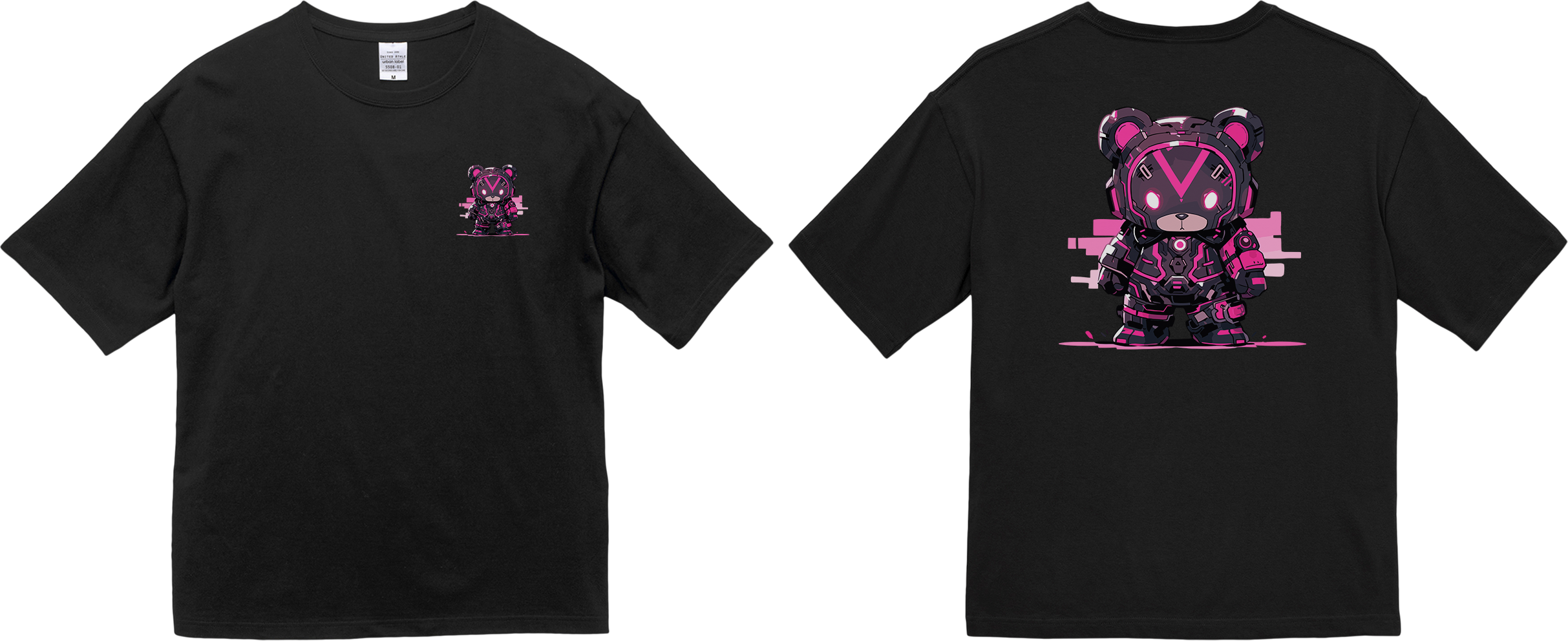 100% 纯棉超大T恤 | Mascot-Bear-002