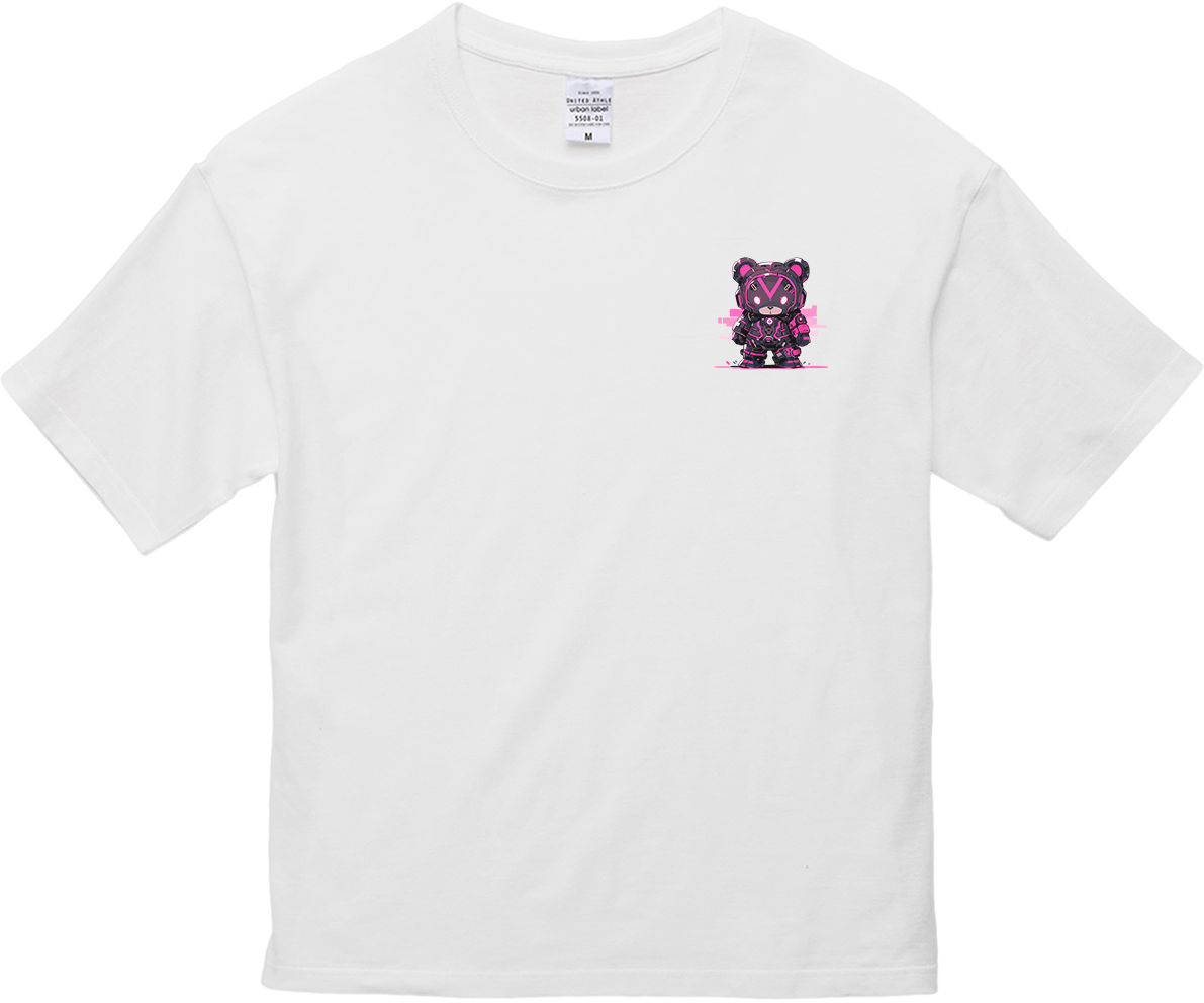 100% Cotton Oversized Tee | Mascot-Bear-002