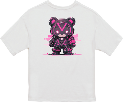 100% Cotton Oversized Tee | Mascot-Bear-002