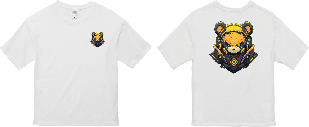 100% 纯棉超大T恤 | Mascot-Bear-003